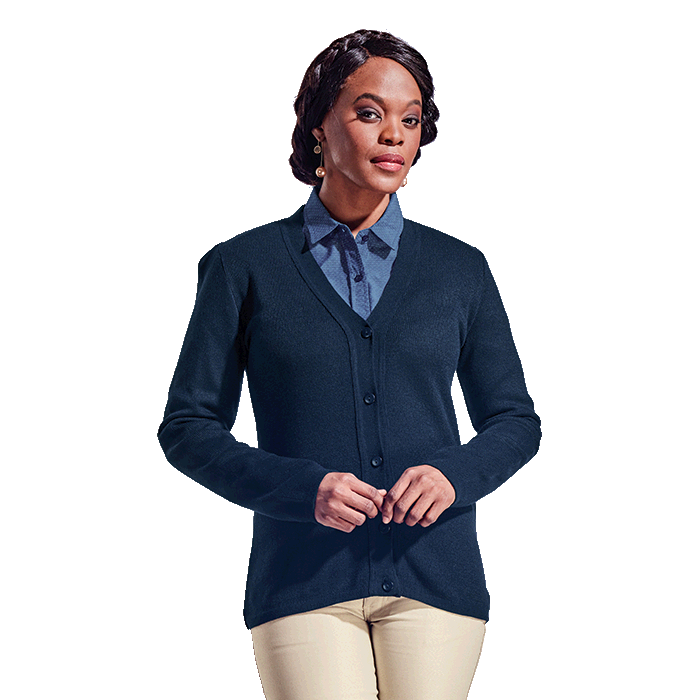 Navy blue cardigan ladies clearance